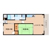 近鉄橿原線/筒井駅 徒歩6分 4階 築29年 2LDKの間取り