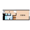近鉄橿原線/近鉄郡山駅 徒歩7分 2階 築18年 1Kの間取り