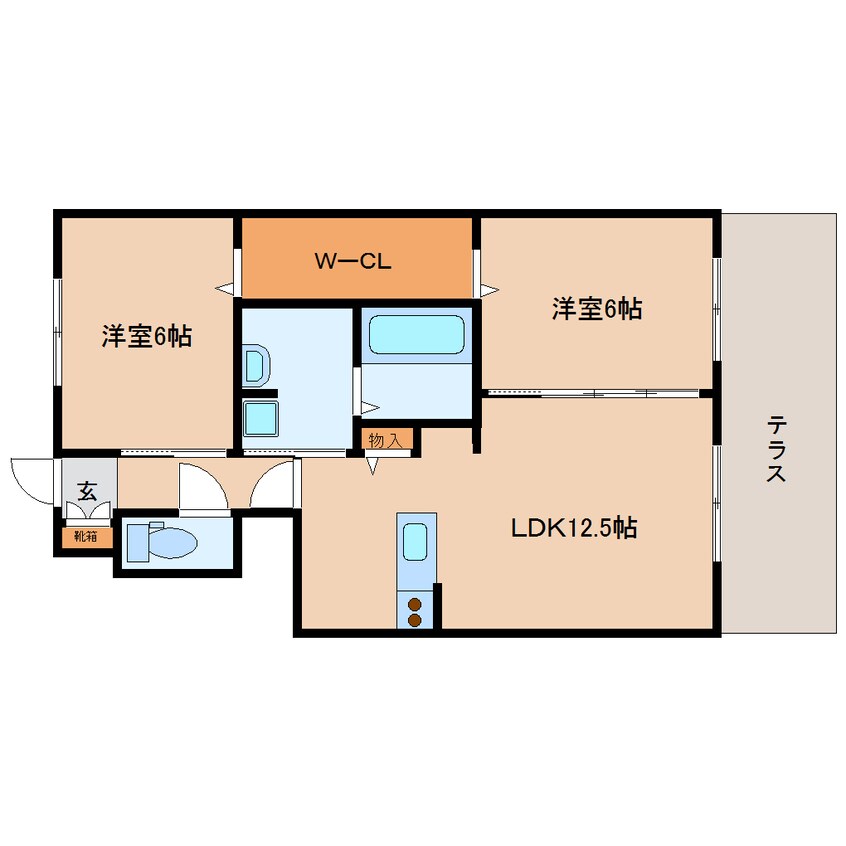 間取図 近鉄橿原線/近鉄郡山駅 徒歩23分 1階 築11年