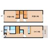 近鉄橿原線/筒井駅 徒歩9分 1階 築24年 2DKの間取り