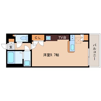 間取図 近鉄橿原線/九条駅 徒歩3分 2階 築9年