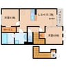 近鉄橿原線/近鉄郡山駅 徒歩10分 2階 築9年 2LDKの間取り