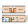 大和路線・関西本線/大和小泉駅 バス:13分:停歩5分 1-2階 築24年 2DKの間取り