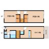 大和路線・関西本線/大和小泉駅 バス:13分:停歩5分 1-2階 築24年 2DKの間取り