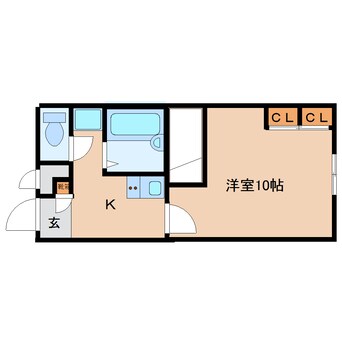 間取図 大和路線・関西本線/大和小泉駅 徒歩4分 1階 築22年