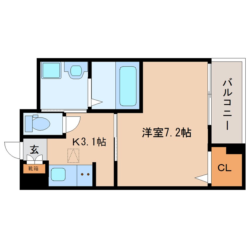 間取図 近鉄橿原線/近鉄郡山駅 徒歩5分 1階 築7年