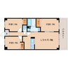 大和路線・関西本線/郡山駅 徒歩2分 4階 築8年 3LDKの間取り