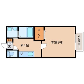 間取図 近鉄橿原線/近鉄郡山駅 徒歩5分 2階 築8年