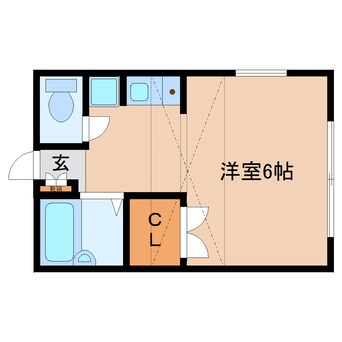 間取図 近鉄橿原線/平端駅 徒歩8分 1階 築26年