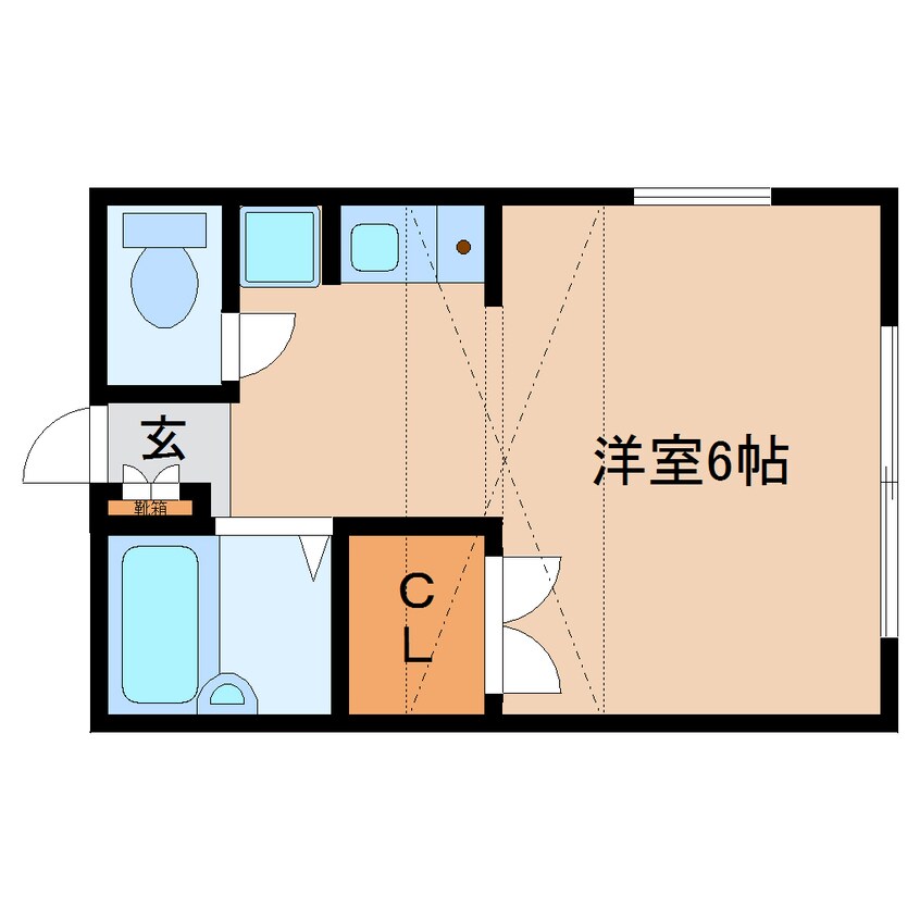 間取図 近鉄橿原線/平端駅 徒歩8分 1階 築27年