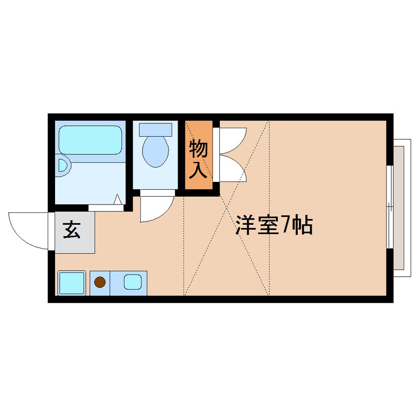 間取図 近鉄橿原線/平端駅 徒歩8分 1階 築26年