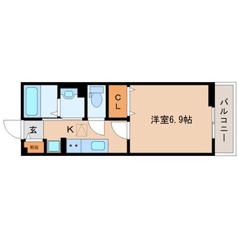 間取図 大和路線・関西本線/大和小泉駅 徒歩3分 1階 築6年