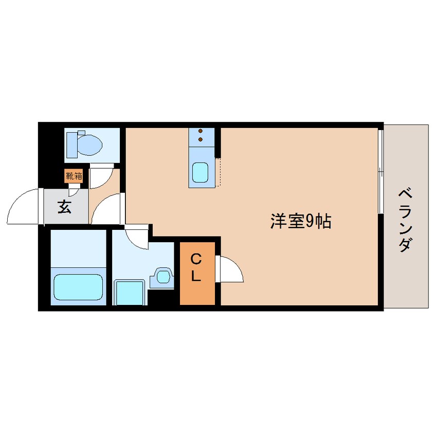 間取図 近鉄橿原線/九条駅 徒歩3分 3階 築6年