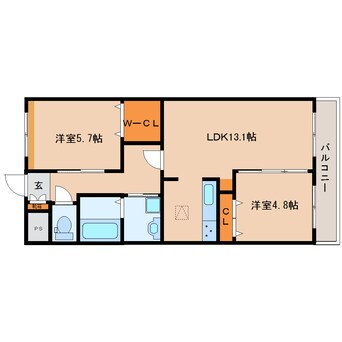 間取図 大和路線・関西本線/大和小泉駅 徒歩10分 1階 築6年