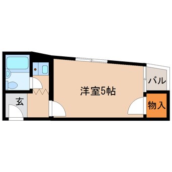 間取図 近鉄橿原線/筒井駅 徒歩1分 3階 築37年