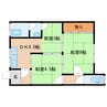 近鉄橿原線/筒井駅 徒歩10分 2階 築54年 3DKの間取り