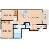 近鉄橿原線/平端駅 徒歩4分 1階 築5年 2LDKの間取り