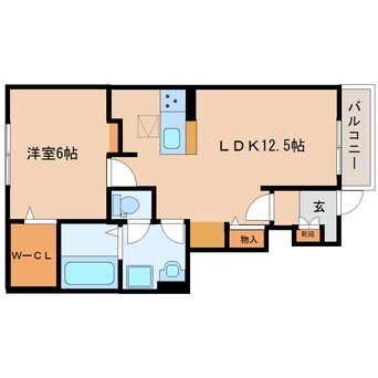 間取図 大和路線・関西本線/大和小泉駅 徒歩14分 1階 築5年