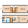 近鉄橿原線/平端駅 徒歩4分 1-2階 築24年 2DKの間取り