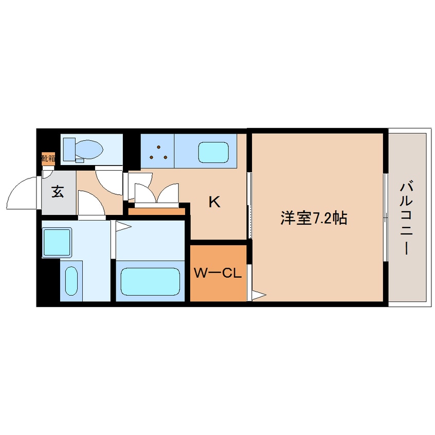 間取図 近鉄橿原線/近鉄郡山駅 徒歩5分 1階 築3年
