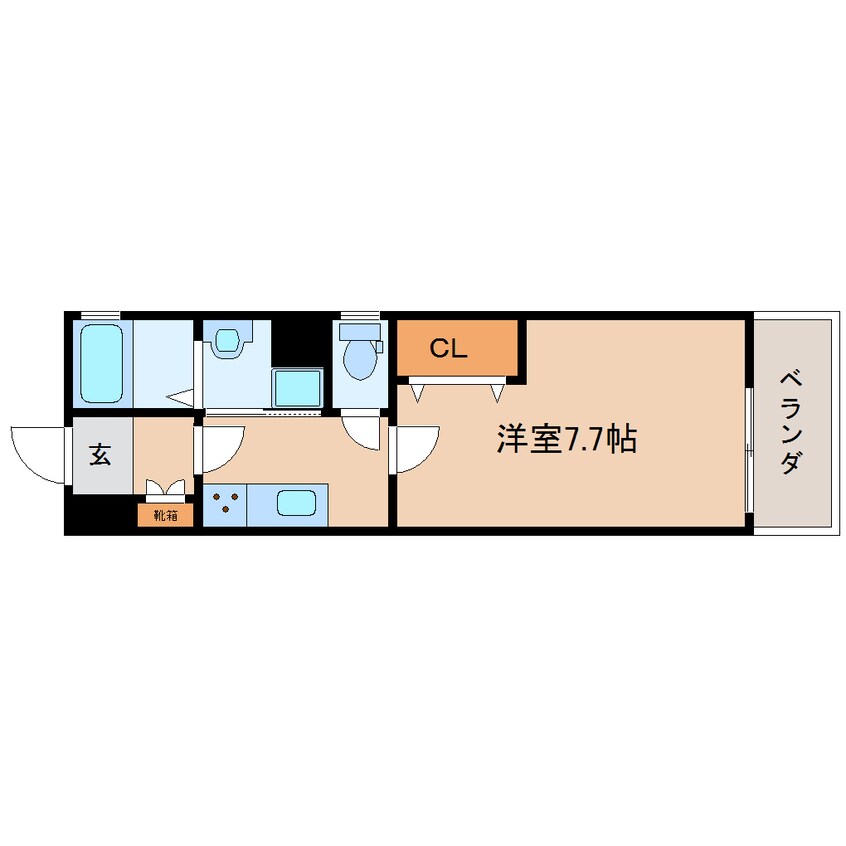 間取図 近鉄橿原線/近鉄郡山駅 徒歩5分 1階 築1年