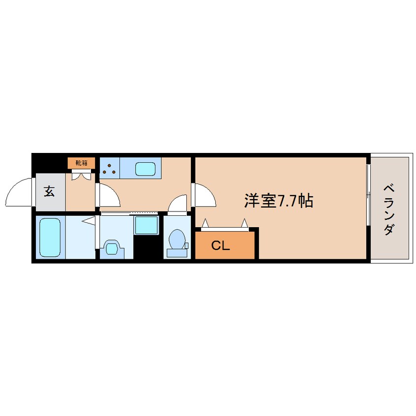 間取図 近鉄橿原線/近鉄郡山駅 徒歩5分 2階 築1年