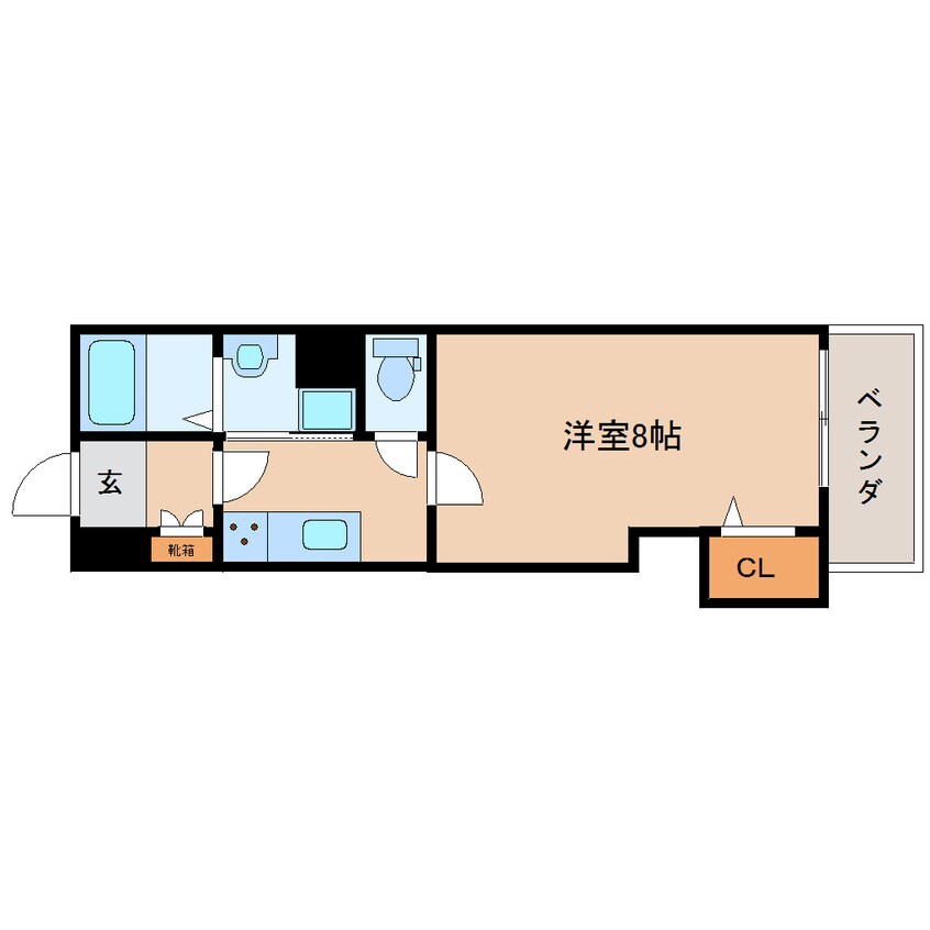 間取図 近鉄橿原線/近鉄郡山駅 徒歩5分 3階 築1年