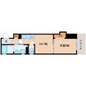 近鉄橿原線/近鉄郡山駅 徒歩5分 3階 築3年 1DKの間取り
