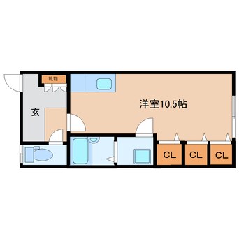 間取図 近鉄橿原線/筒井駅 徒歩11分 1階 築52年