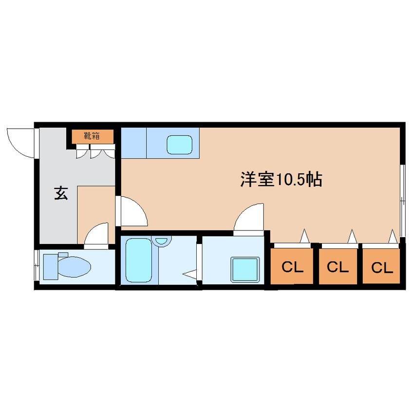 間取図 近鉄橿原線/筒井駅 徒歩11分 2階 築52年