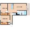 大和路線・関西本線/大和小泉駅 徒歩4分 1階 築浅 2LDKの間取り