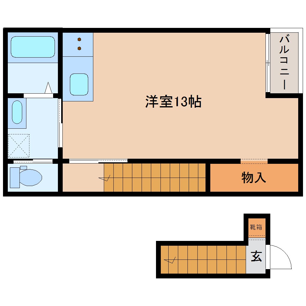 間取り図 近鉄橿原線/近鉄郡山駅 徒歩5分 2階 築1年