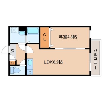 間取図 近鉄橿原線/近鉄郡山駅 徒歩5分 1階 1年未満