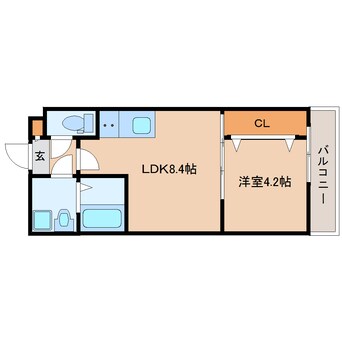 間取図 近鉄橿原線/近鉄郡山駅 徒歩5分 1階 建築中