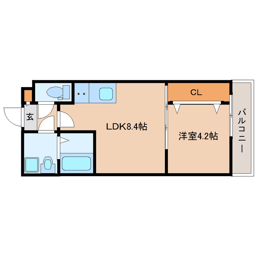 間取図 近鉄橿原線/近鉄郡山駅 徒歩5分 1階 建築中