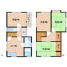 近鉄橿原線/九条駅 徒歩21分 1階 築37年 4DKの間取り