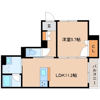 間取図 大和路線・関西本線/郡山駅 徒歩8分 1階 建築中