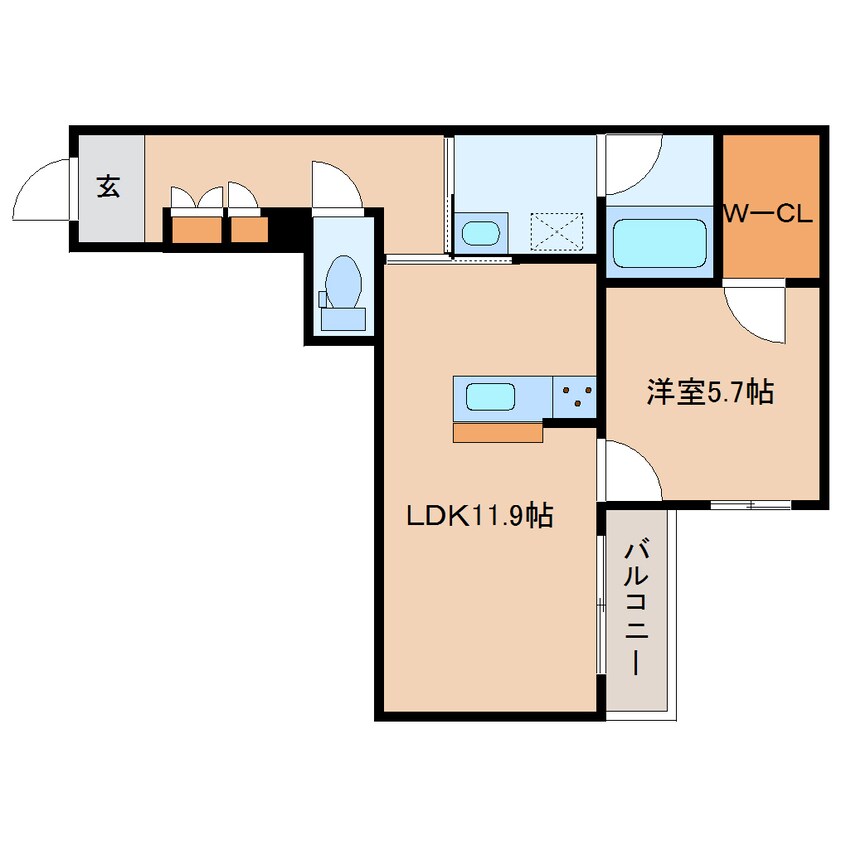 間取図 大和路線・関西本線/郡山駅 徒歩8分 1階 建築中