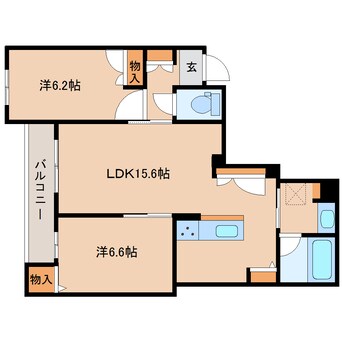 間取図 大和路線・関西本線/郡山駅 徒歩8分 2階 建築中