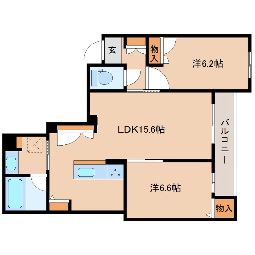 間取図 大和路線・関西本線/郡山駅 徒歩8分 3階 建築中