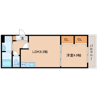 間取図 大和路線・関西本線/大和小泉駅 徒歩9分 2階 建築中