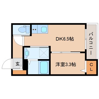 間取図 近鉄橿原線/近鉄郡山駅 徒歩9分 2階 建築中