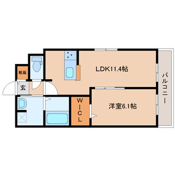 間取図 近鉄橿原線/平端駅 徒歩10分 3階 1年未満