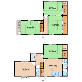 間取図 近鉄橿原線/筒井駅 徒歩8分 1階 築5年