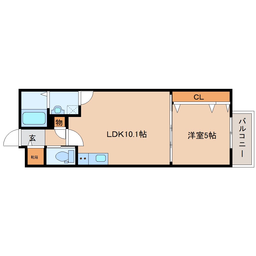 間取り図 近鉄橿原線/近鉄郡山駅 徒歩3分 1階 建築中