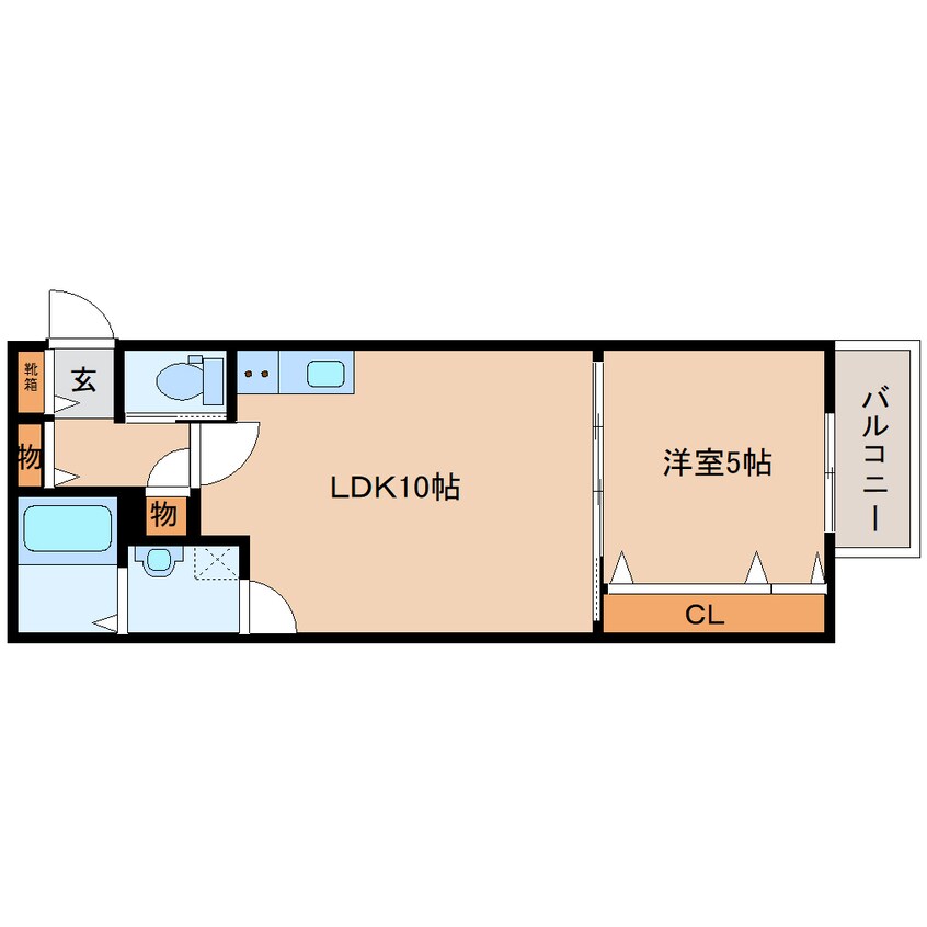 間取図 近鉄橿原線/近鉄郡山駅 徒歩3分 1階 建築中