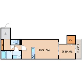 間取図 近鉄橿原線/筒井駅 徒歩6分 3階 建築中