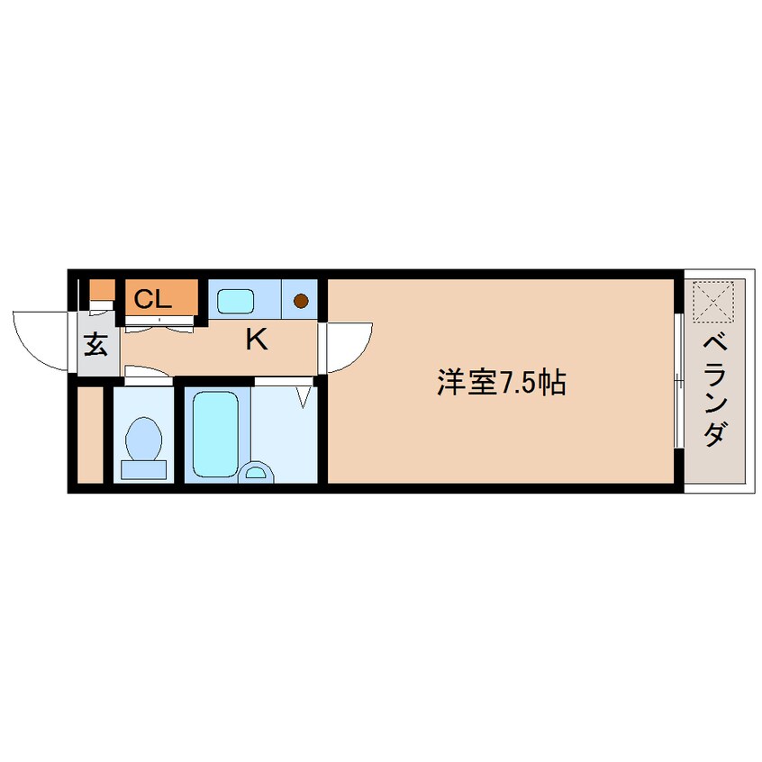 間取図 近鉄京都線/平城駅 徒歩6分 2階 築25年