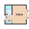 近鉄難波線・奈良線/菖蒲池駅 徒歩9分 3階 築36年 1Kの間取り