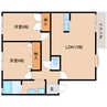 近鉄難波線・奈良線/大和西大寺駅 徒歩15分 2階 築25年 2LDKの間取り